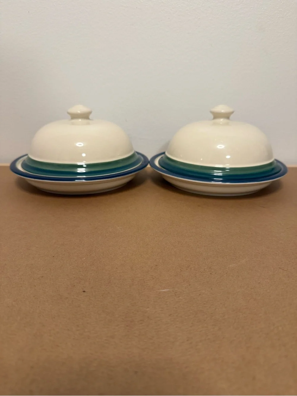 Pfaltzgraff Ocean Breeze Butter Domes - Set of 2